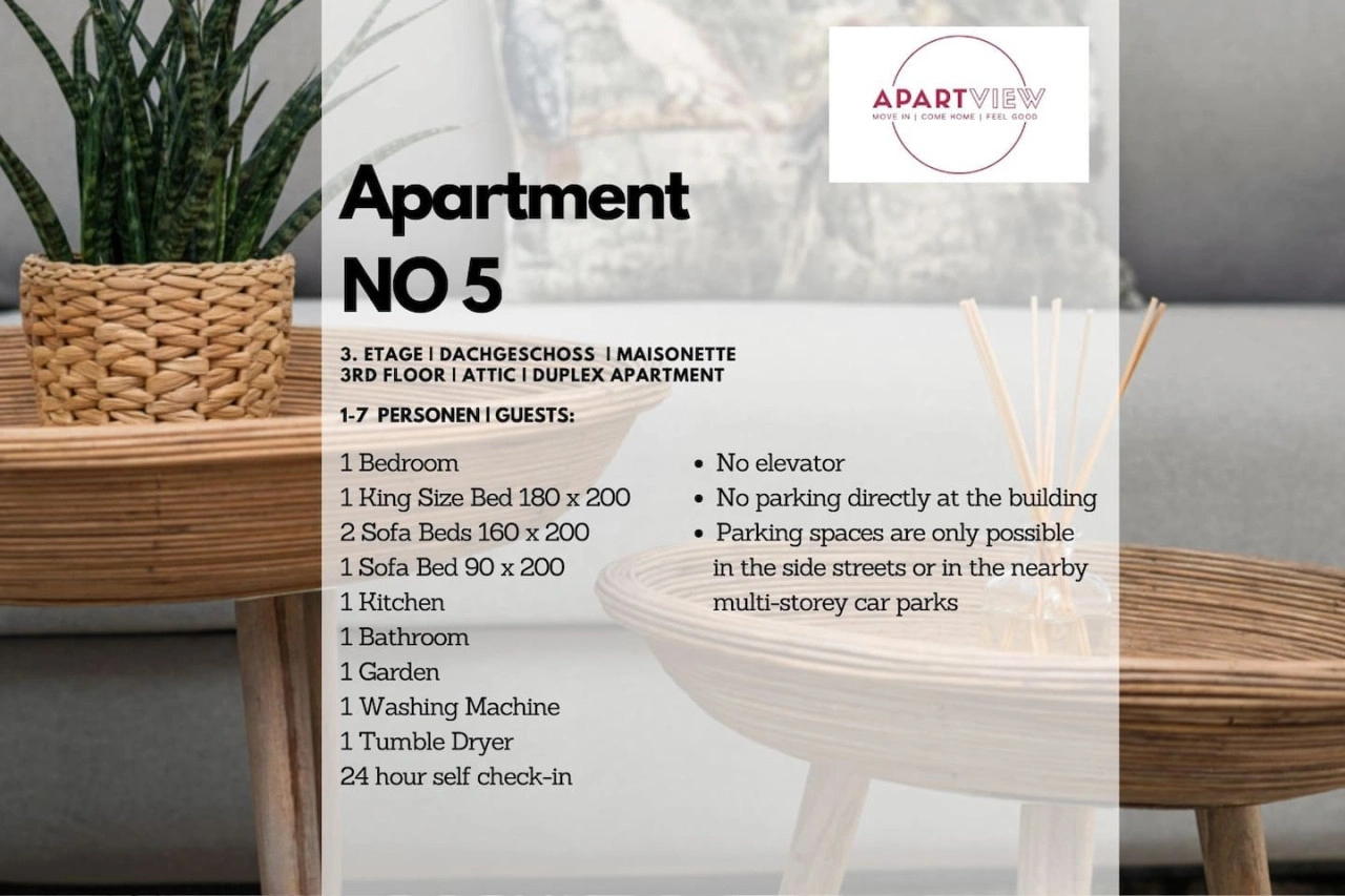 65qm *Design-Maisonette-Wohnung* bis 7 Personen