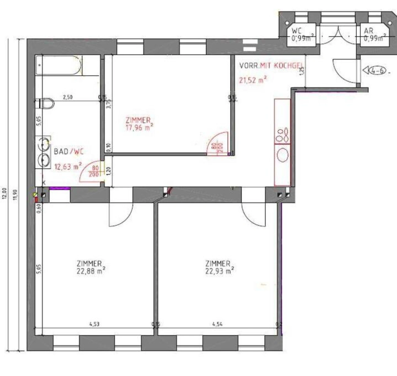 Spacious 2 bedrooms Apart near Schönbrunn — photo 13 of 29
