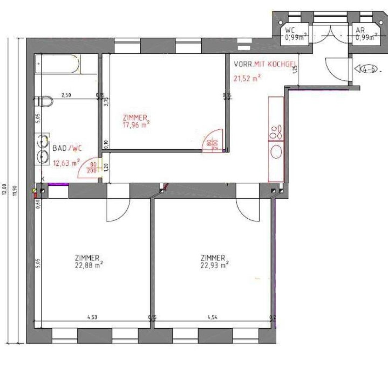 Spacious 2 bedrooms Apart near Schönbrunn — photo 28 of 29